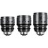 DZOFILM Set PAVO 28/40/75mm t/2.1 2x Anamorphic Prime Lens - Blue Coating - PL/EF - Scala Metri