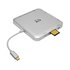 EATON Tripp Lite U442-DOCK2-S replicatore di porte e docking station per laptop Cablato USB 3.2 Gen 2 (3.1 Gen 2) Type-C Argento
