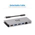 EATON Tripp Lite U442-DOCK5D-GY replicatore di porte e docking station per laptop Cablato USB 3.2 Gen 1 (3.1 Gen 1) Type-C Grigio