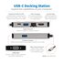 EATON Tripp Lite U442-DOCK6-GY replicatore di porte e docking station per laptop Cablato USB 3.2 Gen 1 (3.1 Gen 1) Type-C Grigio