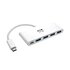 EATON Tripp Lite U460-004-4A-C hub di interfaccia USB 3.2 Gen 1 (3.1 Gen 1) Type-C 5000 Mbit/s Bianco