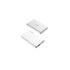 Edizard MaxSafe Semi - Solid State Power Bank 10000 mAh Powerbank 112MM di profondità Bianco - White