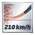 Einhell GE-CL 18 Li E - Solo soffiatore di foglie cordless 210 km/h Nero, Rosso