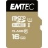 EMTEC 16GB Micro SDHC CL.10 Gold Plus U1 + adattatore