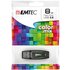 EMTEC Pendrive 8GB EMTEC C410 Color Mix USB 2.0 black