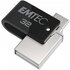 EMTEC T260B USB 32 GB USB A / Micro-USB 2.0 Nero, Acciaio inossidabile