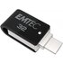 EMTEC T260B USB 32 GB USB A / Micro-USB 2.0 Nero, Acciaio inossidabile