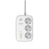 Energizer EPB2500W02EU prolunghe e multiple 2 m 3 presa(e) AC Interno Bianco