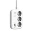 Energizer EPB2500W02EU prolunghe e multiple 2 m 3 presa(e) AC Interno Bianco
