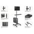 equip 650171 carrello e supporto multimediale PC Carrello multimediale