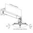 equip 650702 supporto per proiettore Parete Nero