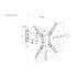 equip Supporto per montaggio a parete TV full motion da 23” a 55”