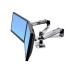 ERGOTRON LX Series Dual Side-by-Side Arm 27" Argento