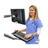 ERGOTRON LX Wall Mount Keyboard Arm Argento