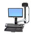 ERGOTRON StyleView Sit-Stand Combo System with Worksurface 61 cm (24") Alluminio Parete