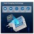 EWENT Caricabatterie rapido USB-C 3 porte 65W per laptop, MacBook, smartphone, tablet, iPhone