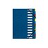 EXACOMPTA 55122E cartella A4 Cartoncino Blu, Multicolore