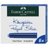 Faber Castell 185506 Ricaricatore di penna Blu 6 pezzi