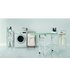 FOPPAPEDRETTI Asso Asse da stiro completo 1010 x 490 mm Nero, Noce