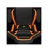 GAMDIAS ZELUS M2 L BO sedia per videogioco Sedia da gaming per PC Seduta imbottita Nero, Arancione
