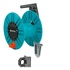Gardena 2650-20 Rocchetto montato a muro Manuale Nero, Turchese