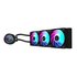 GigaByte AORUS WATERFORCE II 360 AIO - 3x ventole ARGB da 120 mm, meccanismo a incastro, DAISY-CHAIN, compatibile con Intel LGA 1851 e AMD AM5