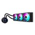 GigaByte AORUS WATERFORCE X II 360 AIO - 3x ventole ARGB da 120 mm, LCD a colori, DAISY-CHAIN, compatibile con Intel LGA 1851 e AMD AM5