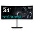 GigaByte GS34WQCA Monitor Gaming Curvo 34" WQHD – 3440 x 1440, 1500R, 120Hz, 1ms, 300 cd/m², FreeSync Premium, HDR Ready, HDMI 2.0, DisplayPort 1.4