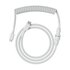 Glorious PC Gaming Race USB 2.0 cable 4.5ft total length 6 coiled section USB-C to USB-A adaptor 5-pin aviator connector Double-braided Bianco 1,37 m