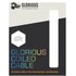 Glorious PC Gaming Race USB 2.0 cable 4.5ft total length 6 coiled section USB-C to USB-A adaptor 5-pin aviator connector Double-braided Bianco 1,37 m