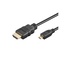 GOOBAY 5m HDMI A/micro-D HDMI tipo A HDMI tipo D (Micro) Nero