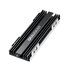 Graugear G-PS5HS02 sistema di raffreddamento per computer Unità allo stato solido Dissipatore di calore/Radiatore Nero, Argento