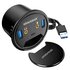 Graugear G-THUB-AU-60 hub di interfaccia USB 3.2 Gen 1 (3.1 Gen 1) Type-A Nero