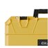Gutek Tortoise T-300 Valigia Rigida con spugna e ruote - Giallo