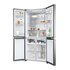 HAIER Cube 83 Serie 3 Multidoor HCR3818ENMM ClasseE 467lt-Platino, Stainless steel