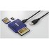 Hama LETTORE USB 2.0 PER SD/HC/XC/MICRO SD/HC/XC/CF BLU