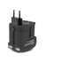 Hamlet Adattatore da viaggio + 2 USB Charger 2 1A