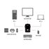 Hamlet KVM SWITCH PER 2 PC + 3 USB+ VGA.