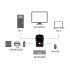 Hamlet KVM SWITCH PER 2 PC + 3 USB+ VGA.