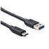 Hamlet XCU3A-UC31-MM10 cavo USB 1 m USB 3.2 Gen 1 (3.1 Gen 1) USB C USB A Nero