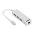 Hamlet XHUB331TCL Hub di interfaccia USB 3.2 Gen 1 Type-C 5000 Mbit/s Bianco