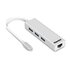 Hamlet XHUB331TCL Hub di interfaccia USB 3.2 Gen 1 Type-C 5000 Mbit/s Bianco