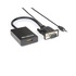 Hamlet XVAVGA-HDMA Adattatore video VGA (D-Sub) HDMI tipo A (Standard) Nero