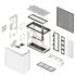 HAVN HS 420 VGPU Midi Tower Bianco - Riser card 5.0 in dotazione