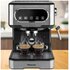 HISENSE Macchina da caffè espresso manuale, macinato e compatibile con cialde ESE 44 mm, Pressione 15 bar, Schermo Touch, 1100W, Silver