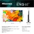 HISENSE TV QLED Ultra HD 4K 65” 65E7KQ Smart TV, Wifi, HDR Dolby Vision, Quantum Dot Colour, Retroilluminazione DLED, Game Mode Plus