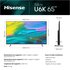 HISENSE ULED Series TV Mini-LED QLED Ultra HD 4K 65” 65U6KQ Smart TV Wifi Retroilluminazione Mini-LED Local Dimming HDR Dolby Vision Quantum Dot Colour Game Mode Plus Dolby Atmos