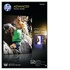 HP Advanced Glossy carta fotografica Nero, Blu, Bianco Lucida