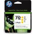 HP Confezione da 3 cartucce di inchiostro giallo originale DesignJet 712 da 29 ml