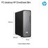 HP OmniDesk Slim Desktop S03-0007nl PC Intel® Core™ i3 i3-13100 8 GB DDR5-SDRAM 256 GB SSD Windows 11 Home Tower Nero, Argento